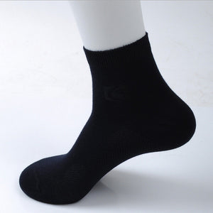 High quality Bamboo fiber brand business men socks spring summer male breathable mesh casual short socks 5pairs/lot s262