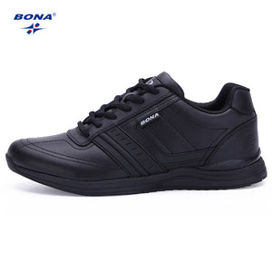 BONA New Popular Style Men Casual Shoes Lace Up Comfortable Shoes Men Soft Lightweight Outsole Hombre  Free  Shipping