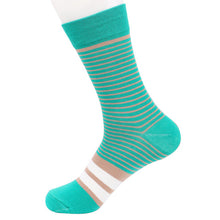 EUR40-45 men fashion colorful stripes long cotton socks male autumn winter patterns socks 5pairs/lot