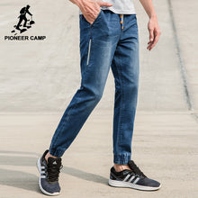 Pioneer Camp new summer jeans men brand clothing solid thin pencil denim pants male top quality stretch trousers blue ANZ703129