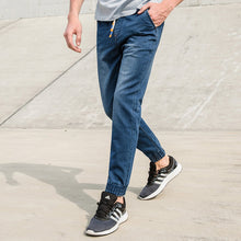 Pioneer Camp new summer jeans men brand clothing solid thin pencil denim pants male top quality stretch trousers blue ANZ703129