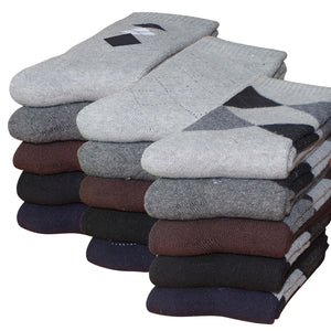 Eur40-44 Men 2017 Winter thicken warm terry socks male business casual thermal cotton socks 5pairs/lot s78