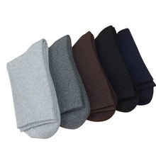 Eur40-44 Men 2017 Winter thicken warm terry socks male business casual thermal cotton socks 5pairs/lot s78