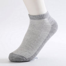 10pairs Eur38-43 spring summer breathable mesh ankle socks for men white thin socks male black boat socks s33