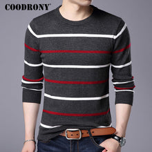 COODRONY O-Neck Pullover Men Brand Clothing 2017 Autumn Winter New Arrival Cashmere Wool Sweater Men Casual Striped Pull Men 152