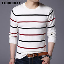 COODRONY O-Neck Pullover Men Brand Clothing 2017 Autumn Winter New Arrival Cashmere Wool Sweater Men Casual Striped Pull Men 152