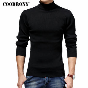 COODRONY Turtleneck Sweater Men Winter Thick Warm Wool Sweaters Christmas Knitted Cashmere Pullover Men Slim Fit Jersey Man 6703