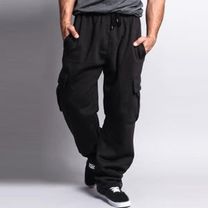 Men Pants Autumn Winter Fashion Buggy Harem Sweat Pants Plus Size Casual Sportswear Cargo Long Trousers Pockets 3XL 2018 New