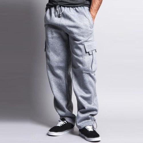 Men Pants Autumn Winter Fashion Buggy Harem Sweat Pants Plus Size Casual Sportswear Cargo Long Trousers Pockets 3XL 2018 New