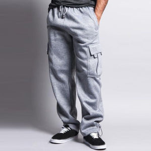 Men Pants Autumn Winter Fashion Buggy Harem Sweat Pants Plus Size Casual Sportswear Cargo Long Trousers Pockets 3XL 2018 New