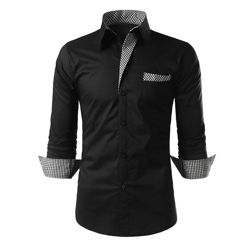 Brand New 2018 Dress Shirts Mens Striped Shirt Cotton Slim Fit Chemise Long Sleeve Shirt Men New Shirts White Plus Size