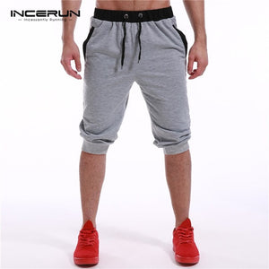 2018 Calf-Length Shorts Men Fashion Brand Clothing Gyms Joggers Short Sweatpants Male Casual Shorts Tracksuit Trousers S-2XL