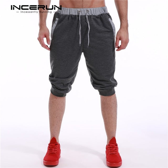2018 Calf-Length Shorts Men Fashion Brand Clothing Gyms Joggers Short Sweatpants Male Casual Shorts Tracksuit Trousers S-2XL