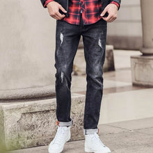 Pioneer Camp New casual jeans men brand clothing fashion solid denim trousers male top quality slim fit denim pants ANZ703098