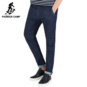 Pioneer Camp simple solid jeans men famous brand clothing denim trousers male thin summer casual stretch jeans pants ANZ703128