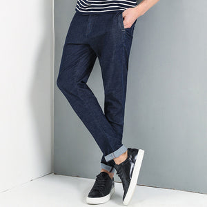 Pioneer Camp simple solid jeans men famous brand clothing denim trousers male thin summer casual stretch jeans pants ANZ703128