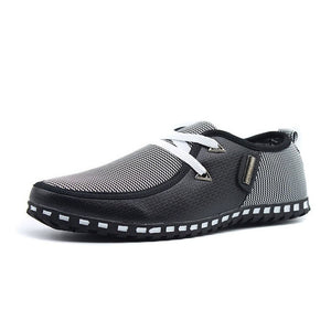 Men Casual Shoes Breathable Light Flats Shoes Leather Loafers Slip On Mens Flats Driving Shoes Plus size  FONIRRA 38-47 176